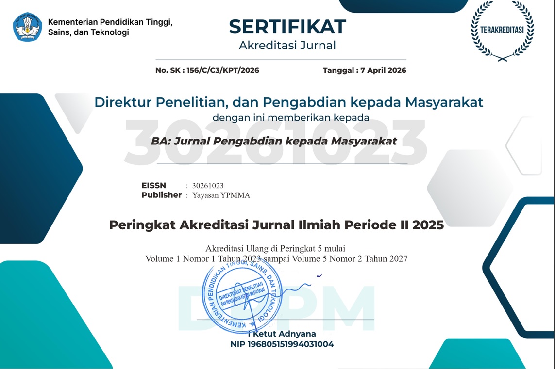 Sertifikat SINTA 5 Jurnal BA