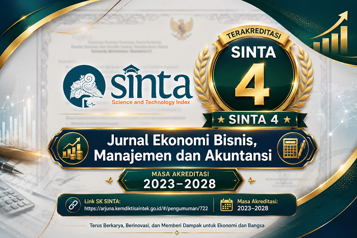 Akreditasi SINTA - Jurnal Ekonomi Bisnis, Manajemen dan Akuntansi